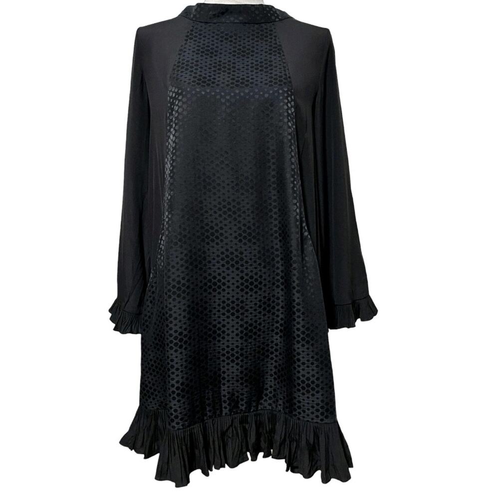 Development by Erica Davies black dress silk blend 8